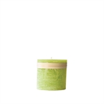 Lübech Living Timber Candle lys Lime Grøn højde 7,5 cm - Fransenhome